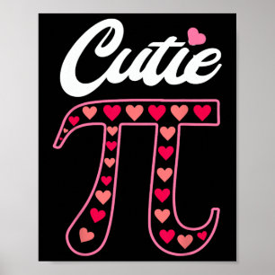 Cutie Pi Day Shirt 3.14159 Women Kids Men Math Tea Poster