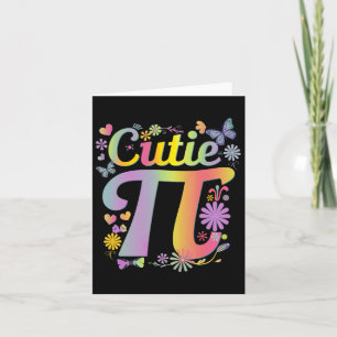 Cutie Pi Day Women Kids Math Lover Math Teacher St Card