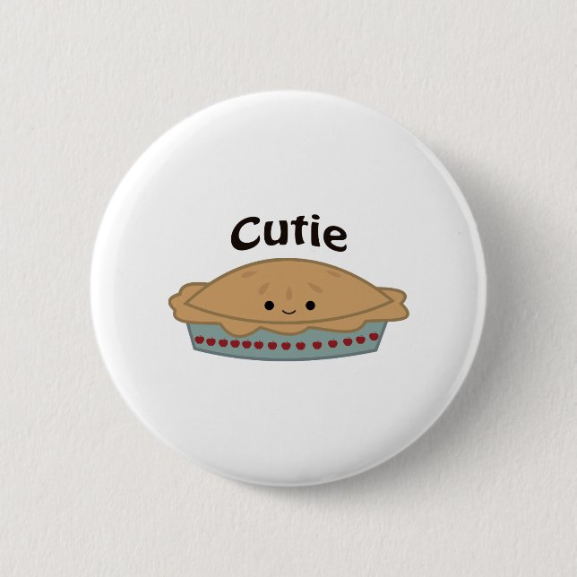 Cutie Pie 2 Inch Round Button (Front)