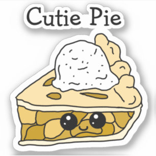 Cutie Pie Apple Pie Cartoon Sticker