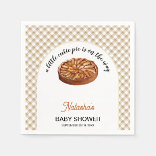 Cutie Pie Apple Pie Thanksgiving Baby Shower Napkin