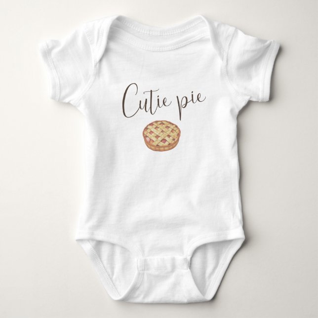 Cutie Pie Baby Bodysuit  (Front)