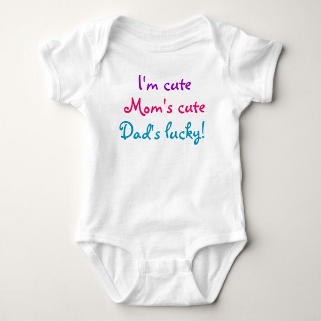 Cutie pie baby bodysuit (Front)