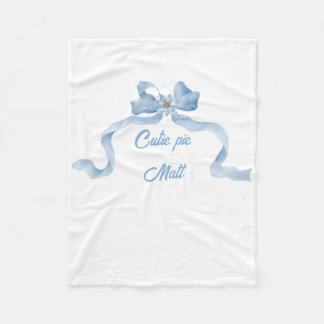 cutie pie baby fleece blanket