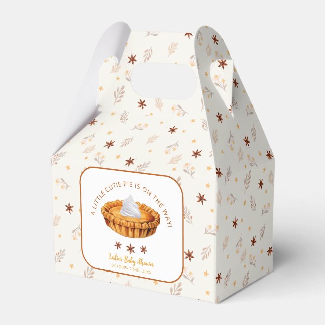 Cutie Pie Baby Shower Favour Box (Front Side)