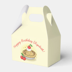 Cutie Pie Birthday Party Kids Cherry Favor Box