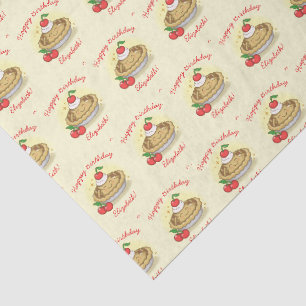 Cutie Pie Birthday Party Kids Cherry Tissue Paper