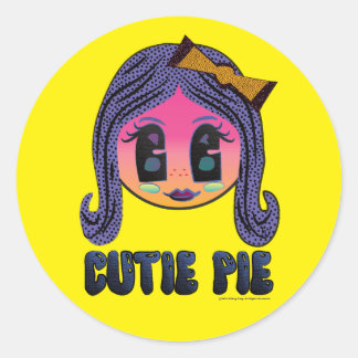 Cutie Pie Classic Round Sticker