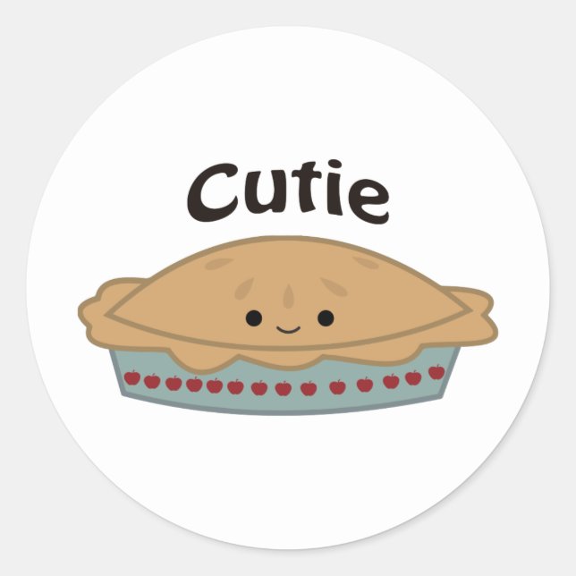 Cutie Pie Classic Round Sticker (Front)