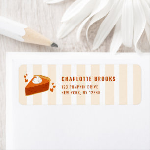 Cutie Pie Fall Baby Shower Return Address
