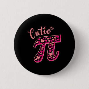 Cutie Pie Funny Pi Day Symbol Cute Math Womens Tod 2 Inch Round Button