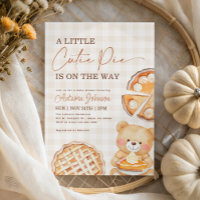 Cutie Pie Gingham Teddy Bear Fall Baby Shower