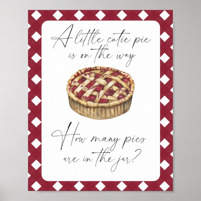 Cutie pie - guess how many pies poster (Front)