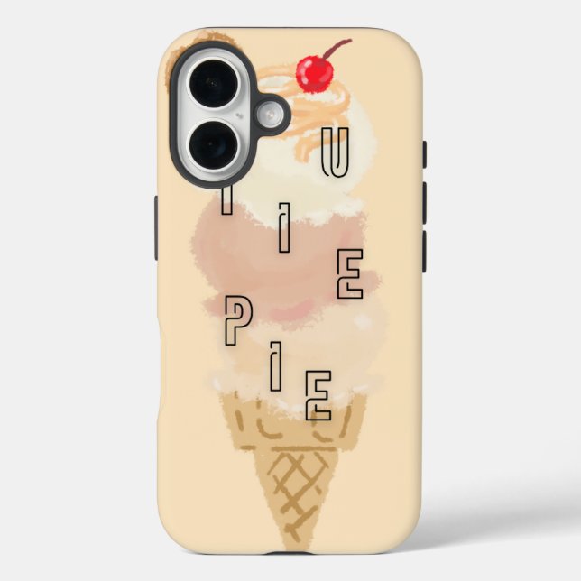 Cutie Pie - Ice cream phone case (Back)