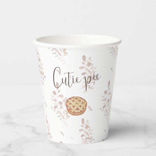 Cutie Pie Paper Cups (Front)