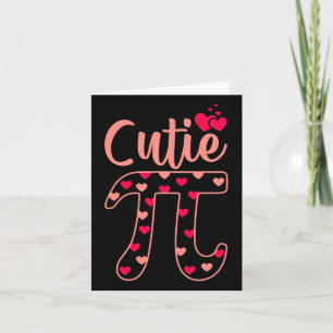 Cutie Pie Pi Day Vintage Retro Math Lover Card