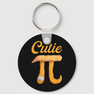 Cutie Pie Pi Day Vintage Retro Math Lover Shirts Keychain