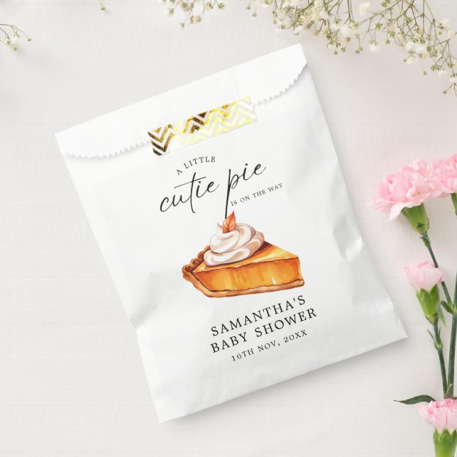 Cutie Pie Pumpkin Fall Baby Shower  Favour Bag (Sealed)