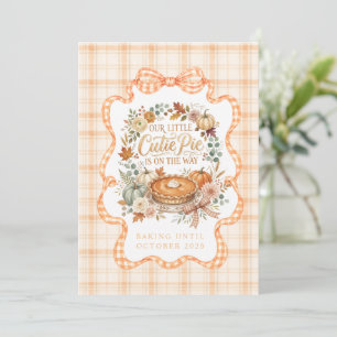 Cutie Pie Pumpkin Pie Baby Announcement