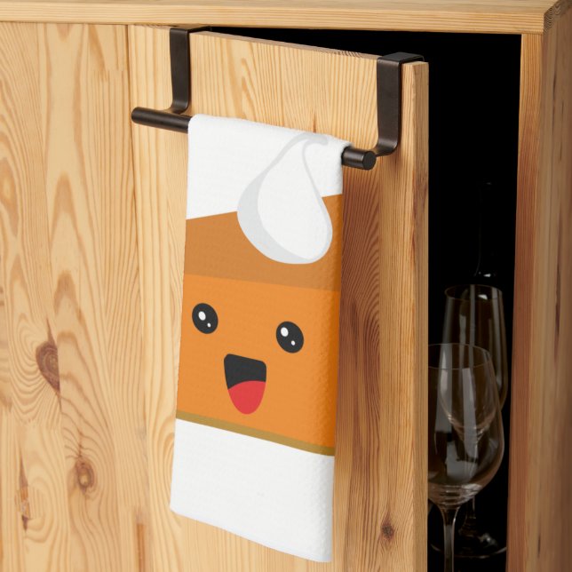 Cutie Pie Pumpkin Pie Kitchen Towel (Thirds Fold)