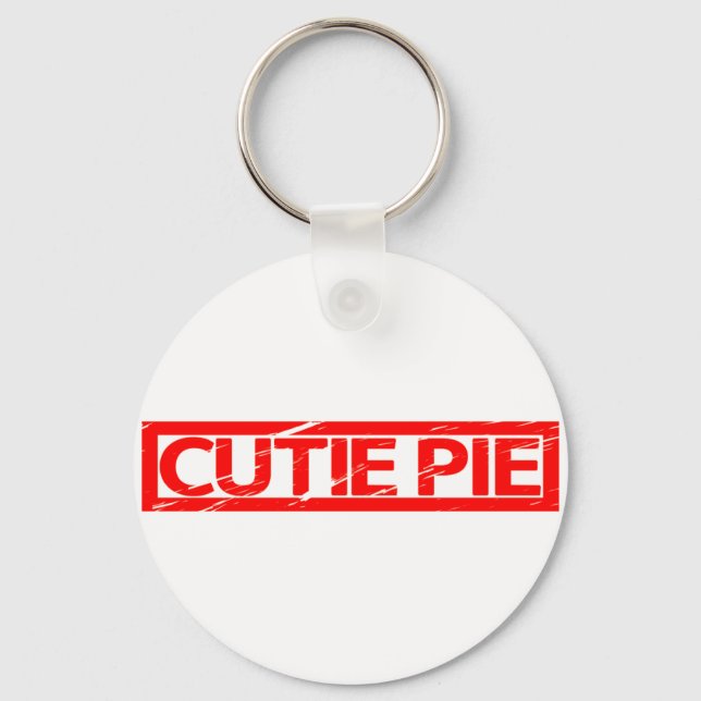 Cutie Pie Stamp Keychain (Front)