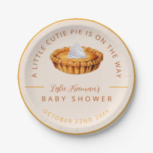 Cutie Pie Thanksgiving Baby Shower Plates