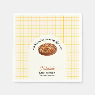 Cutie Pie Thanksgiving Fall Baby Shower Napkin