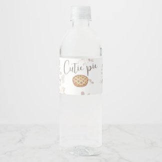 Cutie Pie Water Bottle Label
