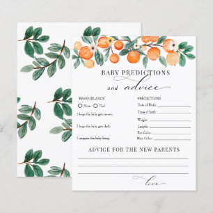 Cutie   Predictions Advice Baby Shower 