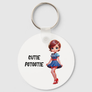 cutie putootie keychain
