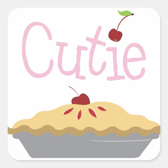 Cutie Square Sticker (Front)