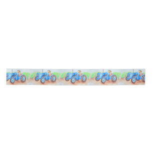 Cutie the Farmer Guinea Pig Painting Satin Ribbon