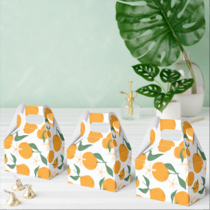 Cutie themed Orange Clementine Tangerine Mandarin  Favor Box