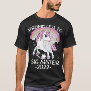 Cutie Unicorn Promoted to Big Sister 2022 T-Shirt
