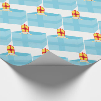 Cutieful Kids Art Cute Funny St. Nick Sinterklaas Wrapping Paper