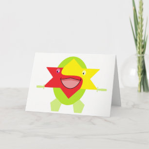 Cutieful Kids Art Design Funny Fantasy Star Fish Card