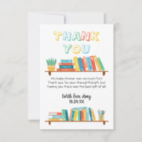 Cuties Book Nerd Themed Background Baby Shower
