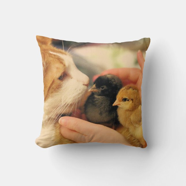 Cuties   throw pillow (Front)