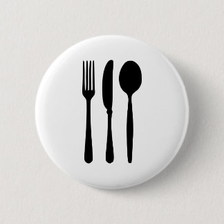 Cutlery - Fork - Knife - Spoon 2 Inch Round Button
