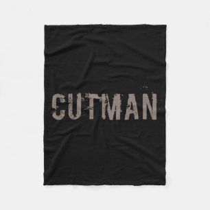 Cutman Tee For Funny Boxer Cutman Sign  Fleece Blanket