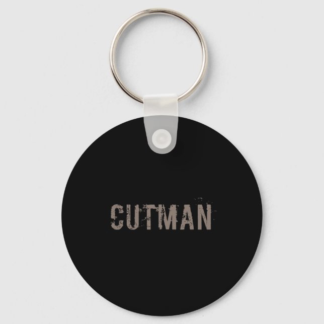 Cutman Tee For Funny Boxer Cutman Sign  Keychain (Front)
