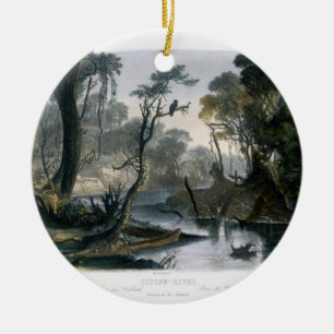 Cutoff River, Branch of the Wabash, plate 8 from V Ceramic Ornament