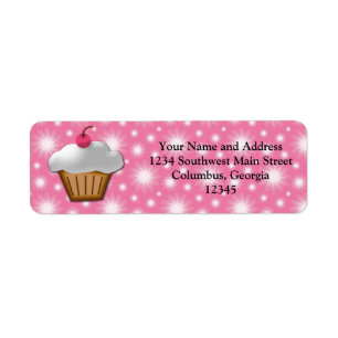 Cutout Cupcake with Pink Cherry on Top