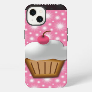 Cutout Cupcake with Pink Cherry on Top iPhone 13 Case