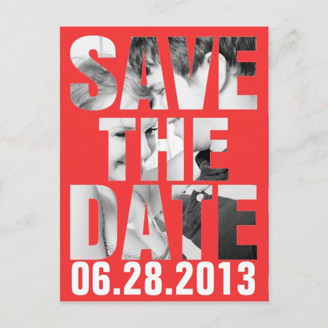 CUTOUT SAVE THE DATE Post Card (Front)