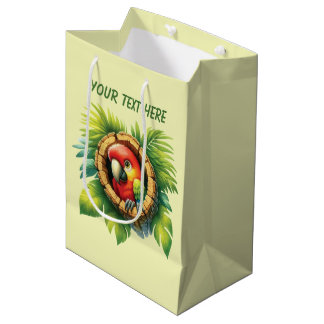 Cuts unisex baby parrot customizable medium gift bag