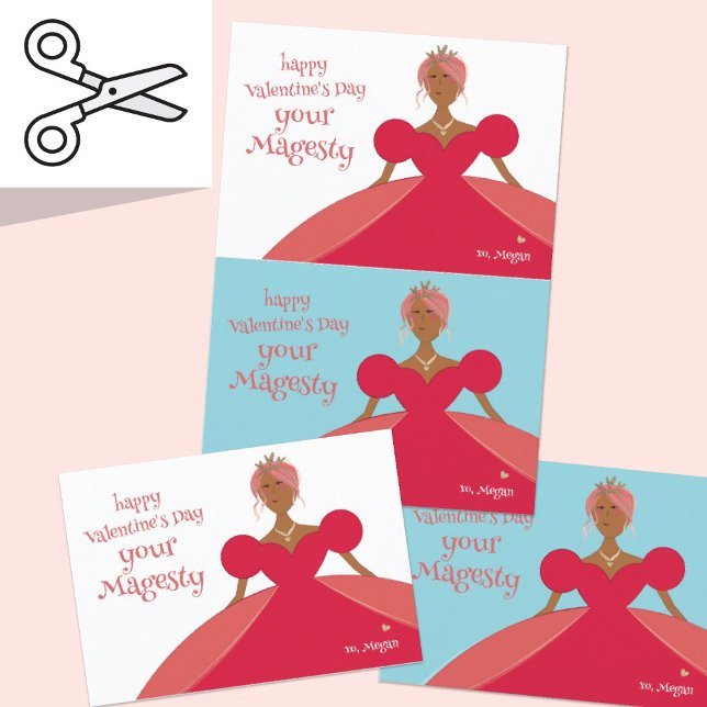Cuttable Pretty Princess Valentines Card Pair (Creator Uploaded)