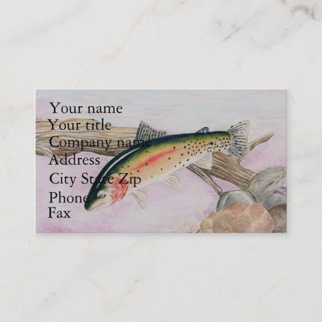 Cutthroat Trout Business Card (Front)