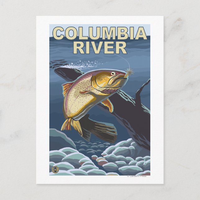 Cutthroat Trout Cross-Section Postcard (Front)