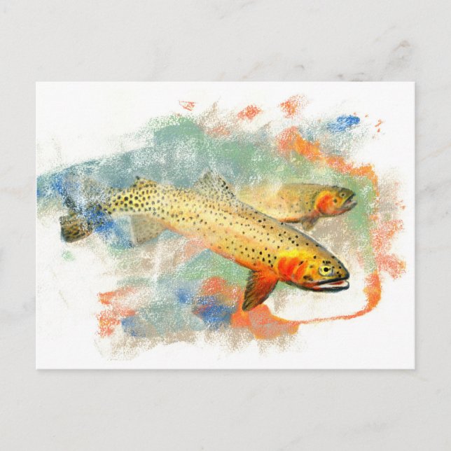 Cutthroat Trout Postcard (Front)